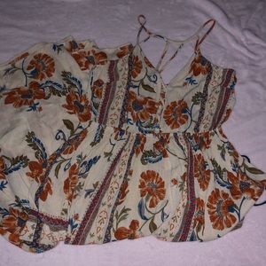 Long Floral Cutout Dress